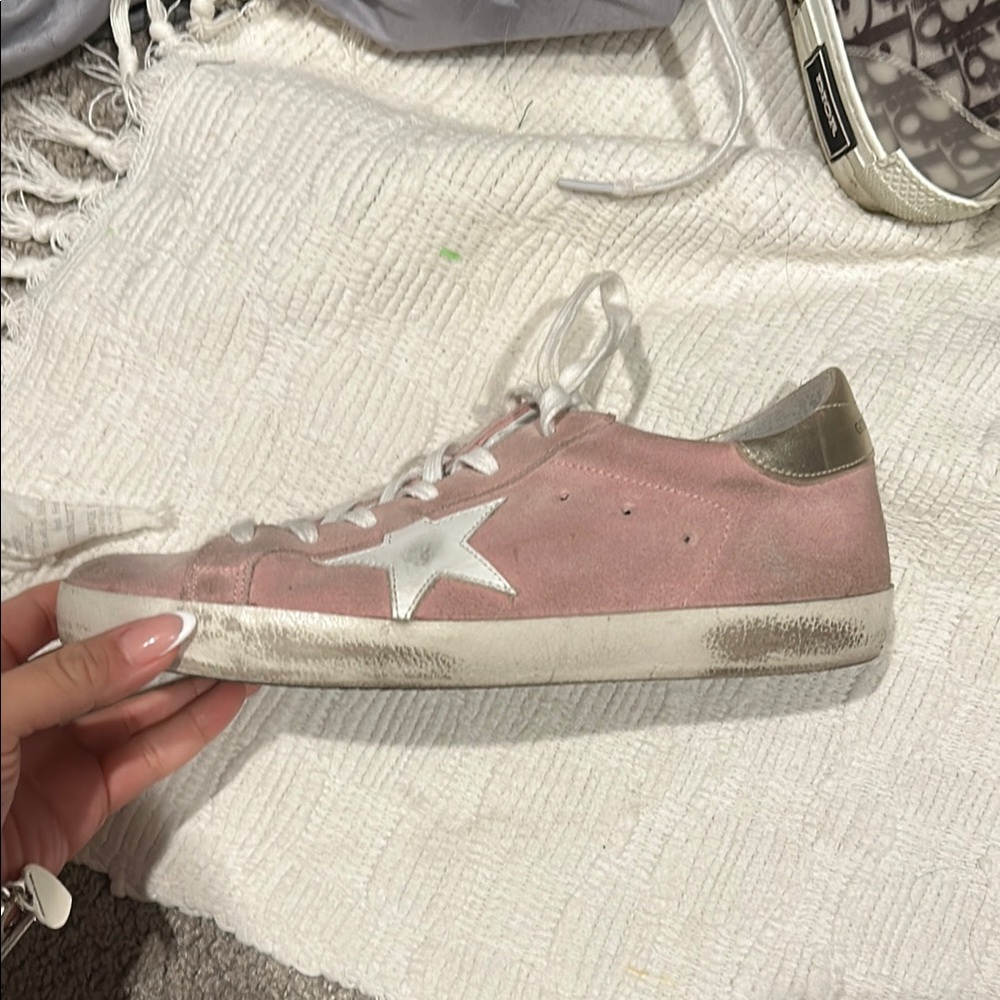 Golden Goose Pink Star Sneakers